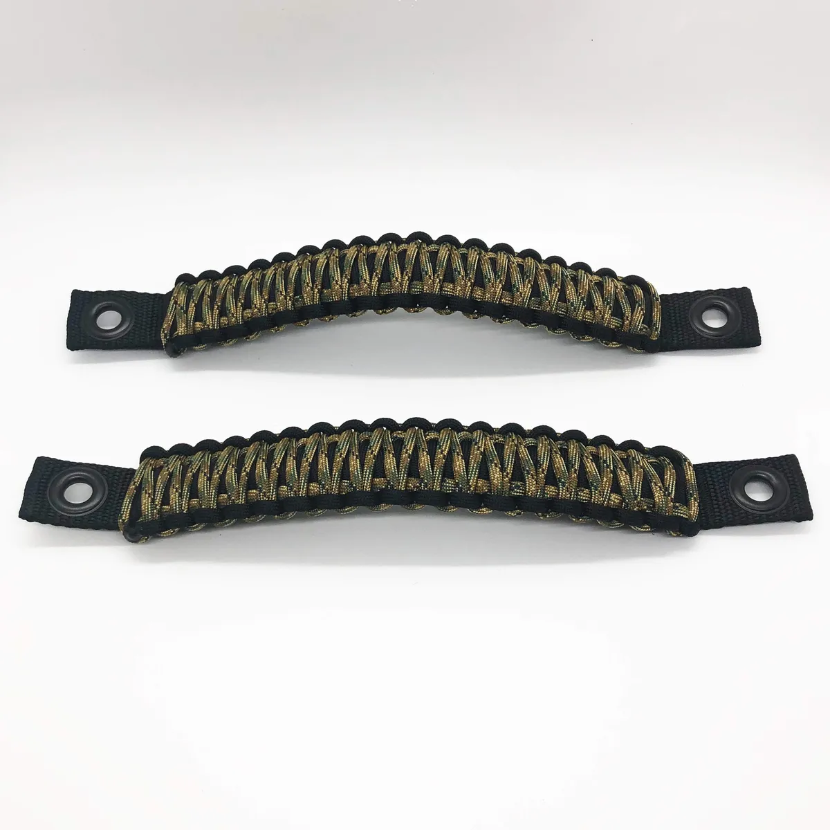TJ Door Handles, Paracord Jeep® Grab Handles for Jeep Wrangler TJ & LJ 97-06 - Interior Door Pull Handles 550 Paracord Grab Handles w/ Grommets (PAIR) | Bartact® product image