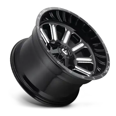 Fuel Off-Road Aluminum Wheels 17X9 Hardline D620 5 On 139.7/5 On 150 Gloss Black/Milled 110.2 Bore 1 Offset Fuel Off Road Wheels