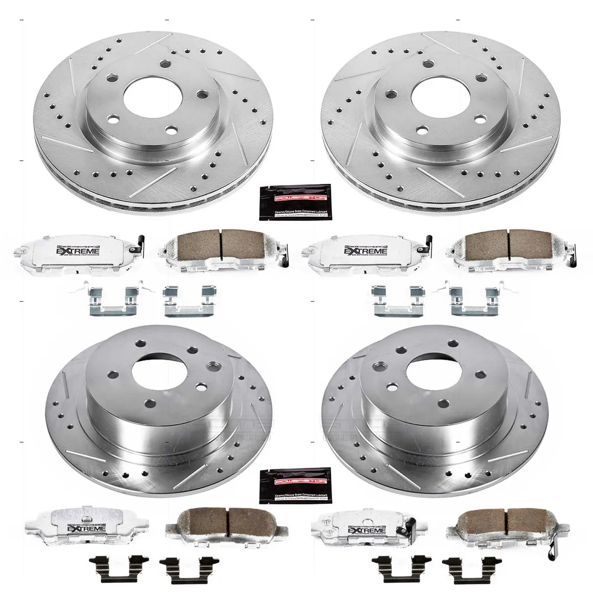 Z26 Street Warrior Upgrade Kit: Drilled/Slotted Rotors; Carbon-Fiber Ceramic Pads W/Hardware product image