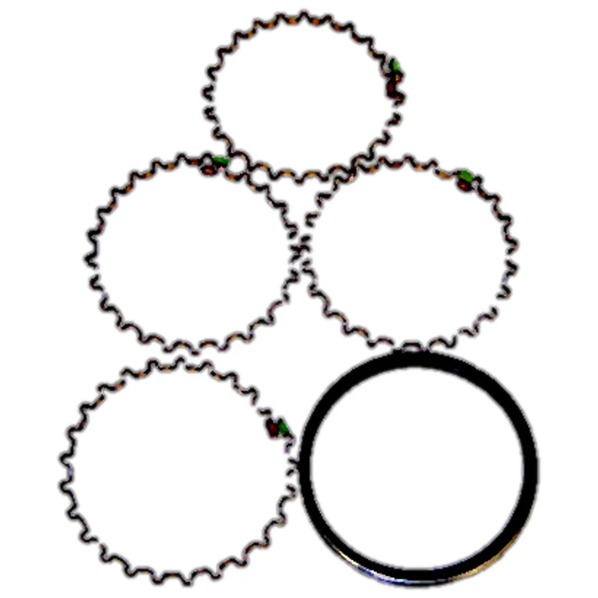 Piston Ring Set 1945-1949 CJ-2A w/ 4-134 L-Head Engine;1948-1953 CJ-3A w/ 4-134 L-Head Engine;1953-1968 CJ-3B w/ 4-134 F-Head Engine;1955-1971 CJ-5 w/ 4-134 F-Head Engine;1955-1971 CJ-6 w/ 4-134 F-Head Engine;1941-1945 MB w/ 4-134 L-Head Engine; 195 product image