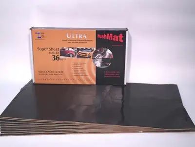 Hushmat Super Bulk Kit w/ 9 Sheets of 18x32in Ultra w/ Black Foil 36 sq ft