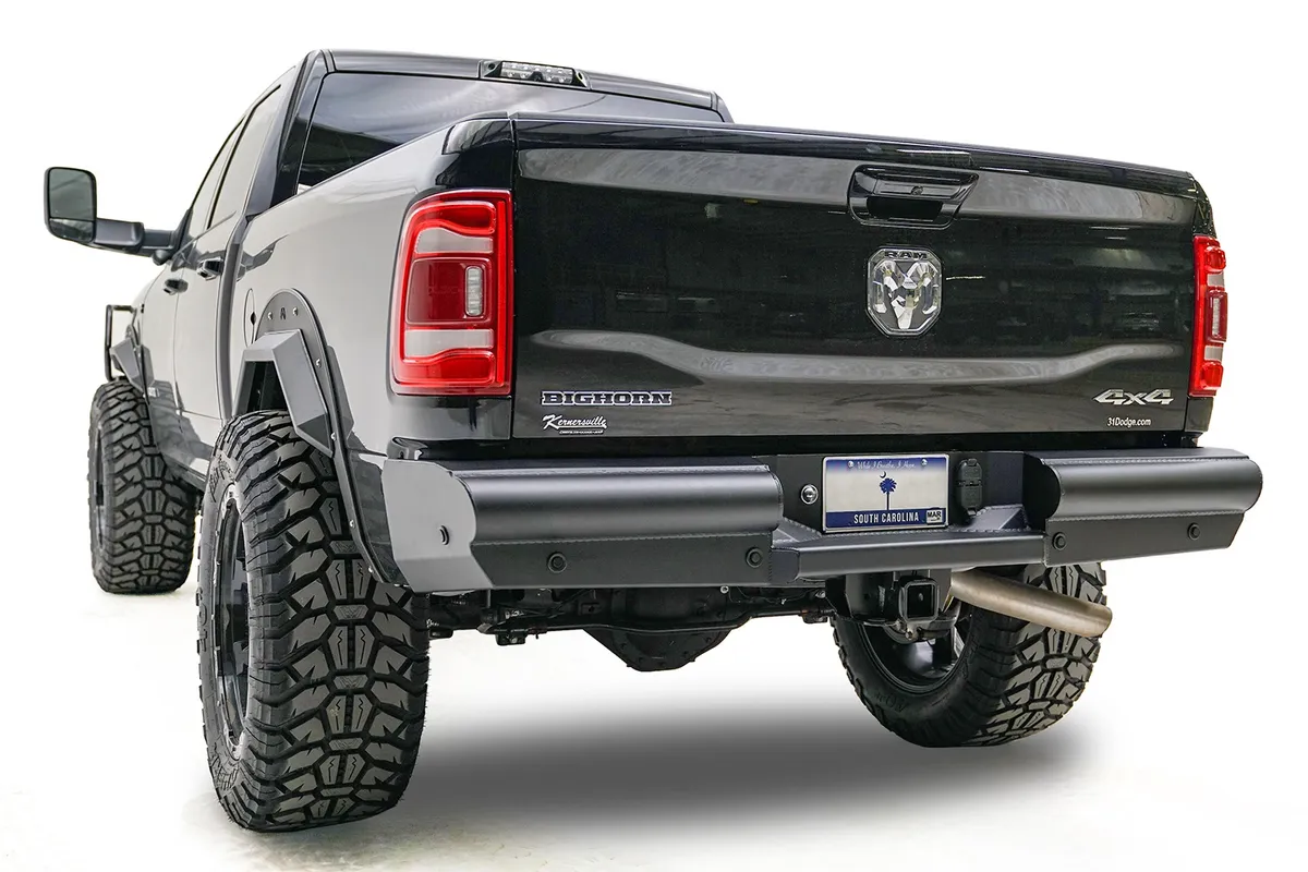 19c RAM 2500/3500 New Body Style Black Steel Elitte Rear Bumper product image