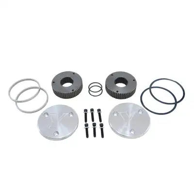 Yukon Gear And Axle Hardcore Drive Flange Kit Dana 60 35- Spline Outer Stubs With Engraved Caps Hardcore Flange Set D60 35 Spline Engraved Both Sides Yukon Gear