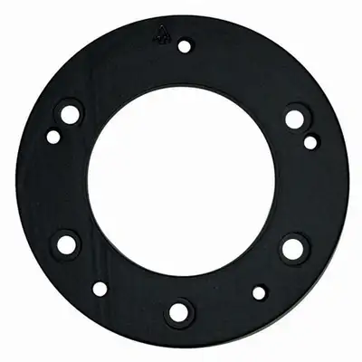 Grant Steering Wheel Adapter Plate; To Install Grant Wheel On 6-Hole Momo Brand Installation Kit; Black Finish;