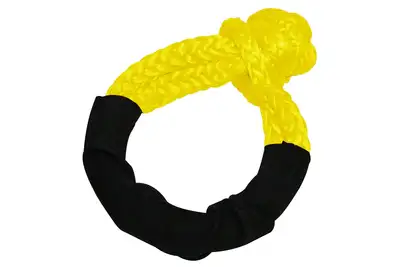 Bulldog Winch 3/8 Inch Rope Shackle 26k LB BS Yellow Bulldog Winch