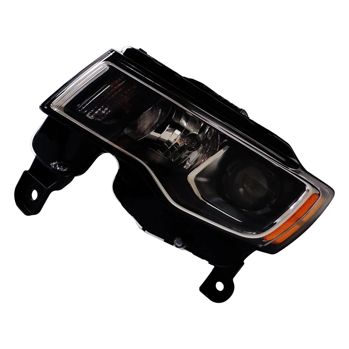 Headlight for 2017-2019 WK Grand Cherokee w Halogen Headlights w Chrome Bezels Right Headlight Assembly and bulbs product image