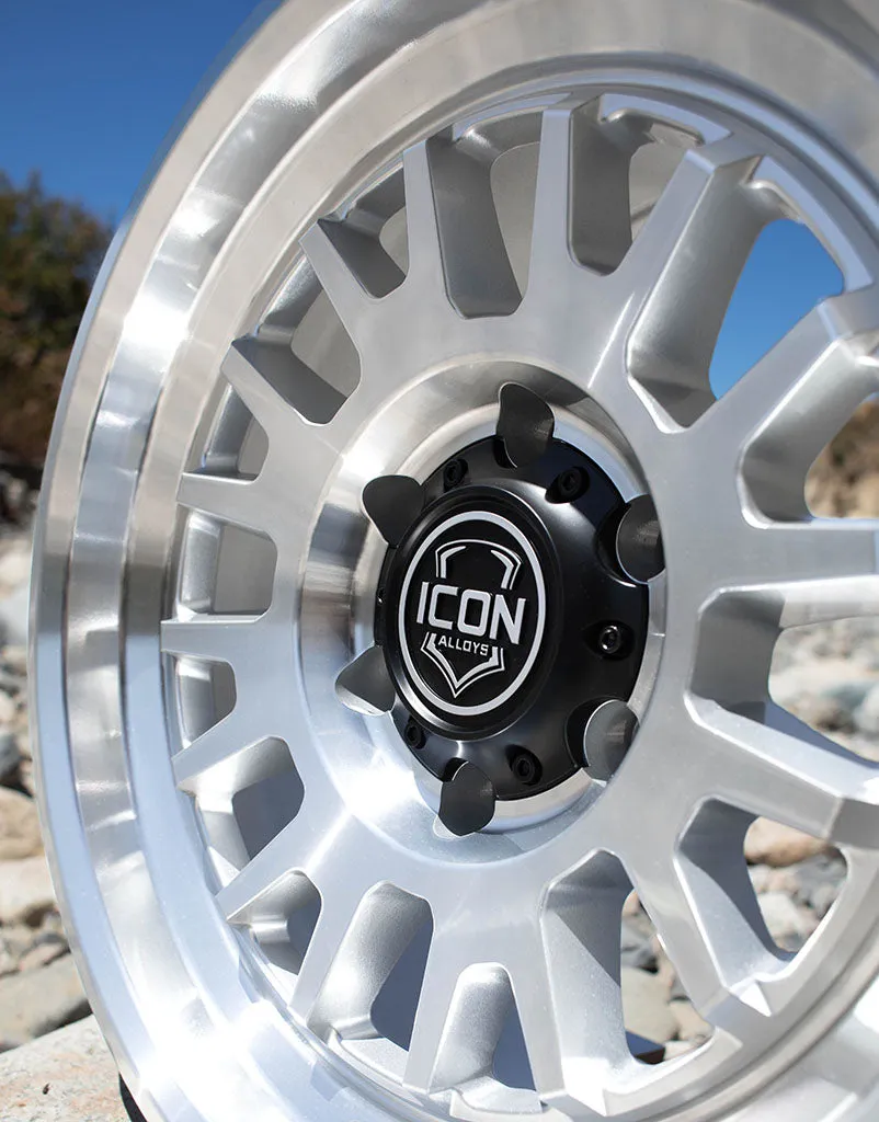 ICON Vehicle Dynamics Icon Alloys Anza Silver Machined 17 x 8.5 / 5 x 5 / 6mm / 4.5in Backspace