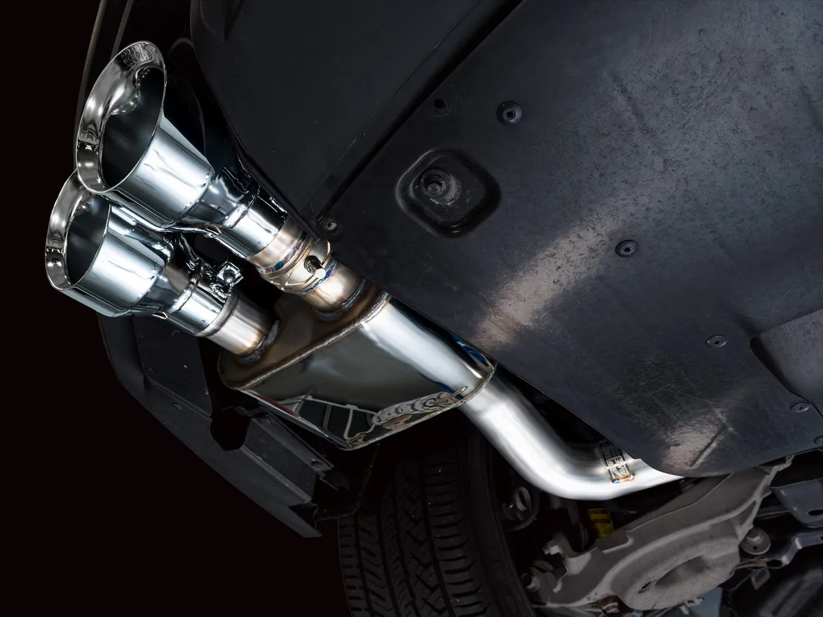 AWE SwitchPath Exhaust for Ford Mustang S550 Mach1 - Quad Diamond Black Tips 3025-43551 product image