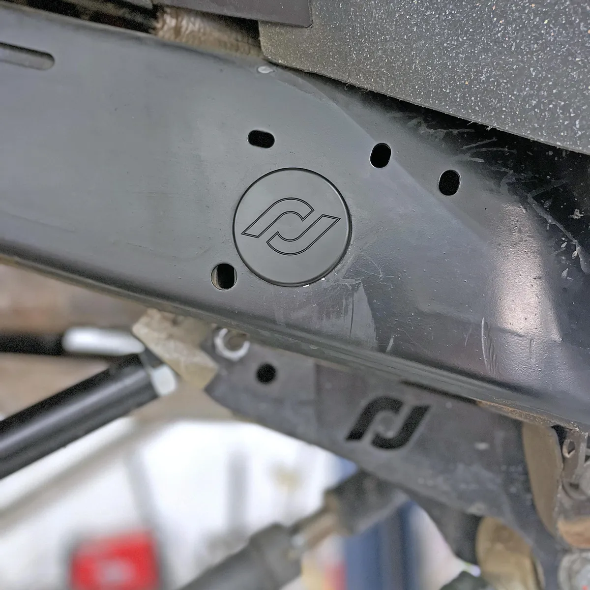 Frame Rail Plugs for JL/JT Frame Front behind axle centerline CNC Machined Black Delrin RockJock 4X4 product image