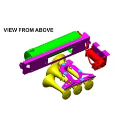 Onboard Air System w/Horns; Includes Triple Black Horns PN[730]/ 150/200 PSI Air Compressor PN[6450RC]/ 3.0 Gallon Air Tank PN[6351RT]; Spare Tire Location; product image
