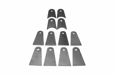 Steinjager Steinjäger Tabs and Clevises, Weld On 4 Link Tab and Clevis Kits 0.500 Bore 4.00 Axle Diameter 2.00 Long Axle Tab 4.00 Inch Straight Tab 4 Axle Tabs, 8 Straight Tabs