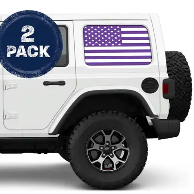 Under The Sun Inserts White & Purple Side Windows Printed Vinyl Decal