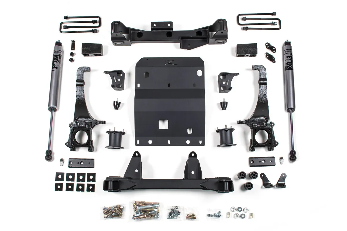 Zone Offroad 2016-2023 Toyota Tacoma 4 Suspension Lift Kit - Front Strut Spacer Rear Block - Fox 2.0 Adventure Series Shocks
