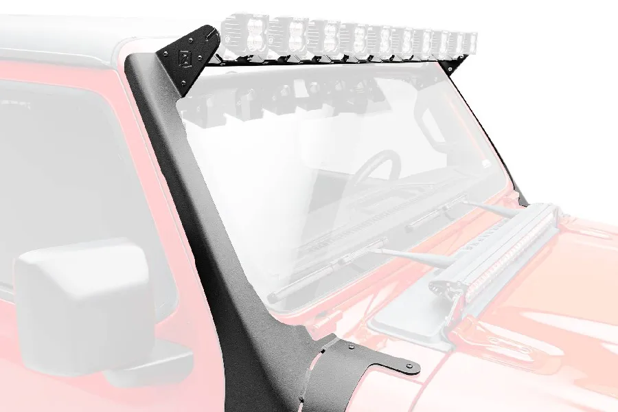 ZROADZ Off Road Products ZROADZ 2018-2023 Jeep Gladiator, JL Multi-LED Roof Cross Bar and A-Pillar Kit, Includes (10) 3-Inch ZROADZ Light Pods