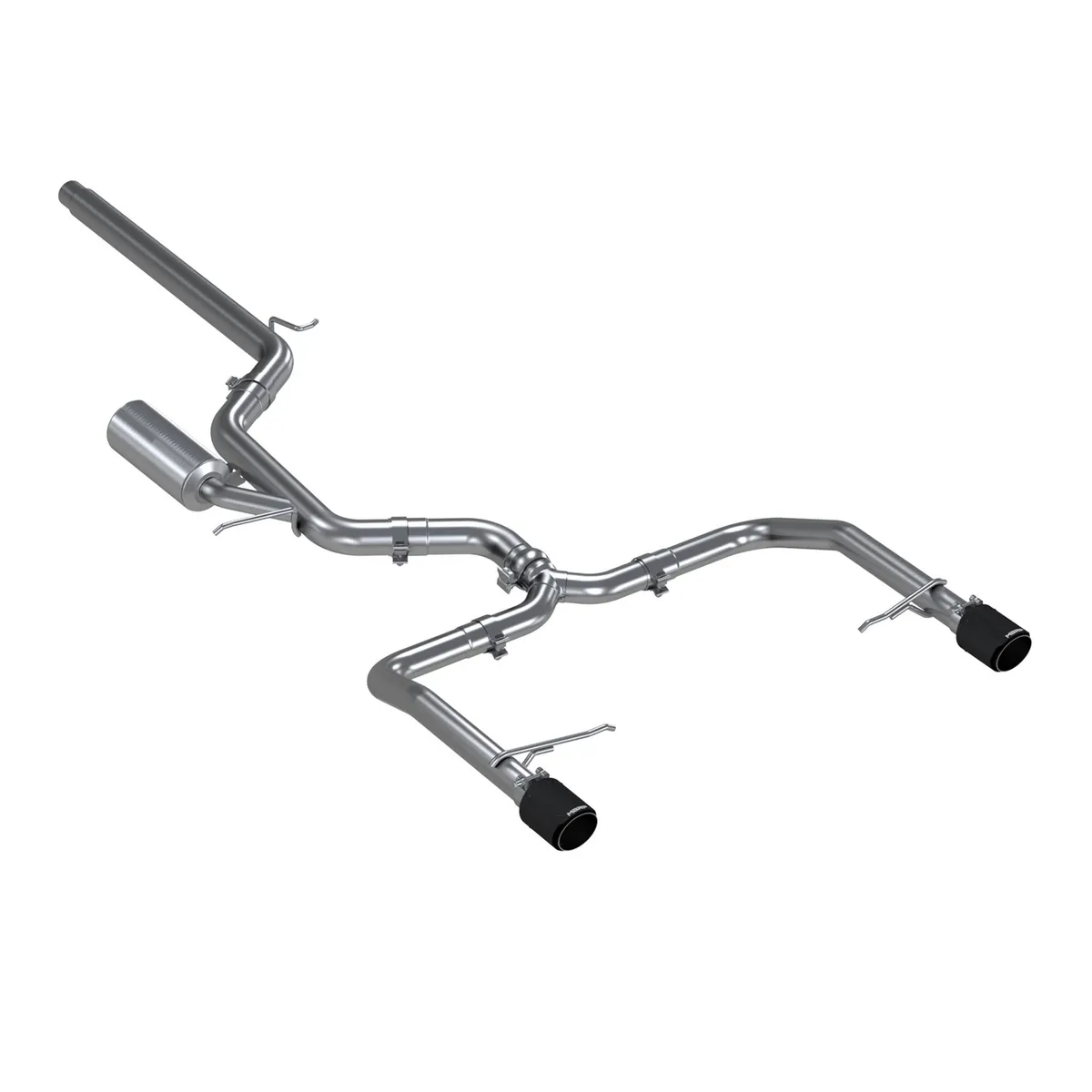 2019-2021 VW Jetta GLI Armor Pro Series 3 Inch Cat Back Dual Rear Exit T304 Stainless Steel with Carbon Fiber Tips Exhaust System MBRP product image