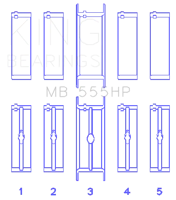 Main Bearing Set For Chrysler 350 361 383 403 product image