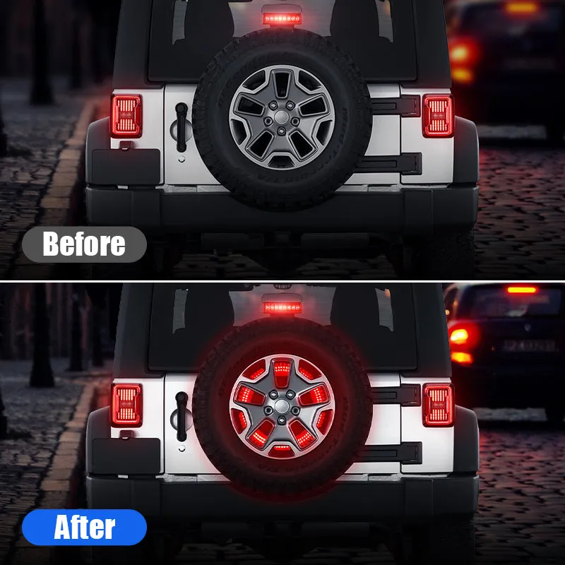 Suparee Dual Row Third Spare Tire Brake Light for 2018-Later Jeep Wrangler JL JLU product image