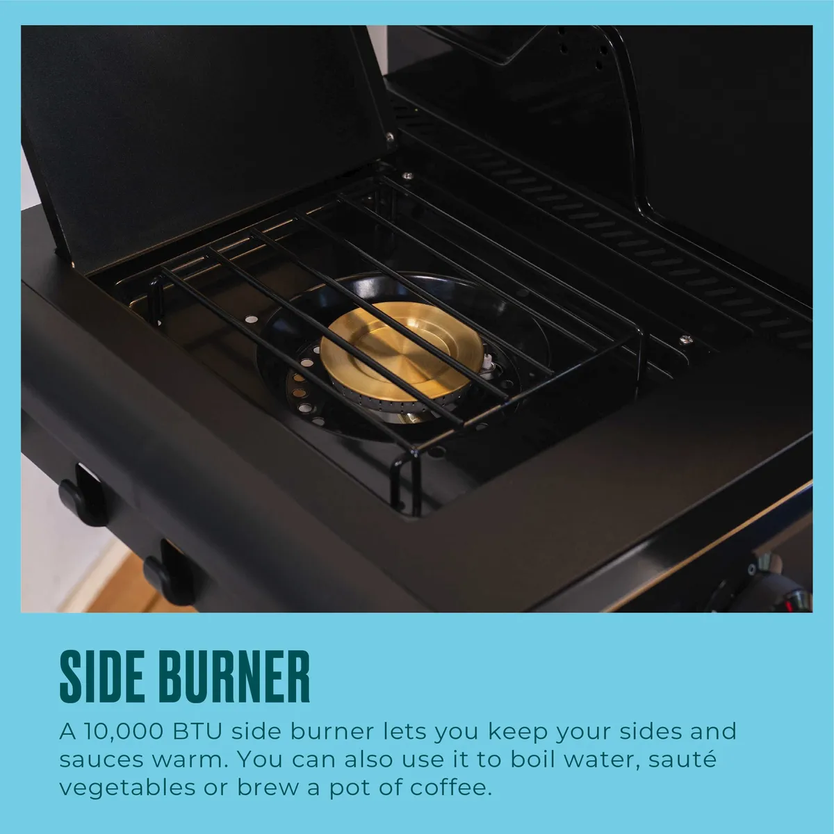 Pro Series™ 4-Burner Gas Grill and Griddle with Side Burner product image