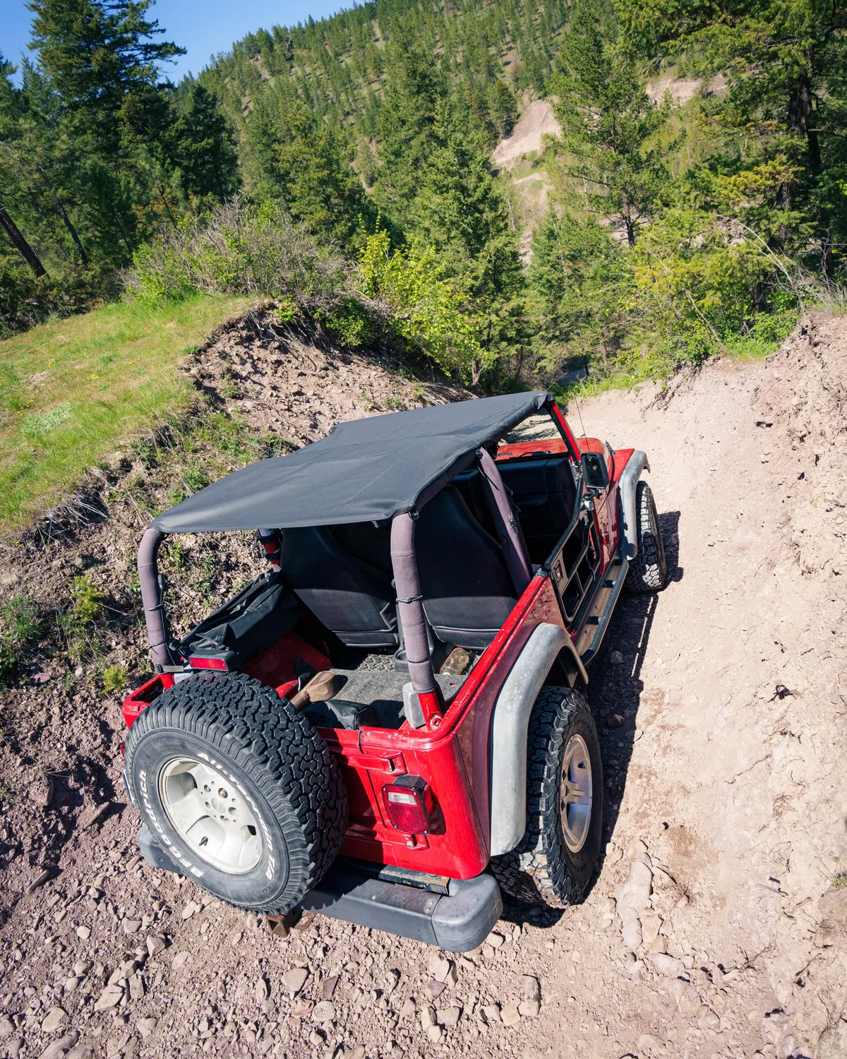 Jeep Bikini Top Header Safari Bikini Tops For Jeep 1997-2002 Wrangler TJ Black Denim Fabric Bestop product image