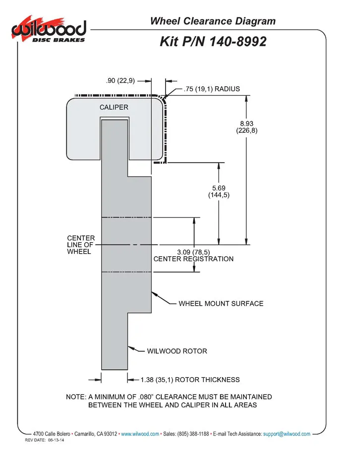 1999 - 2020 Cadillac, Chevrolet, GMC TC6R Big Brake Truck Front Brake Kit - 140-8992 product image