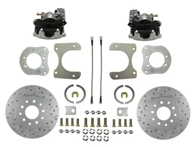 Leed Brakes Leed Brakes RC3001X Rear Disc Brake Kit with Drilled Rotors and Zinc Plated Calipers