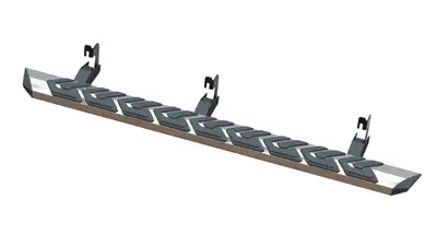 GEM TUBES T3 Running Board; 67 in.; Aluminum; Premium Chrome Finish;