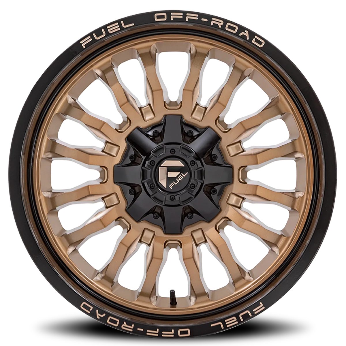Aluminum Wheels 22X10 Arc D797 8 On 170 Platinum Bronze/Black Lip 125.1 Bore -18 Offset Fuel Off Road Wheels product image