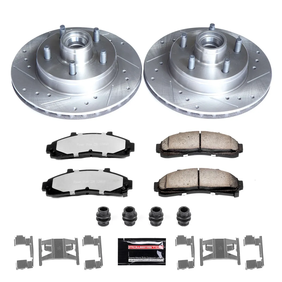 Z36 Truck/Tow Upgrade Kit: Drilled/Slotted Rotors; Carbon-Fiber Ceramic Pads W/Hardware product image