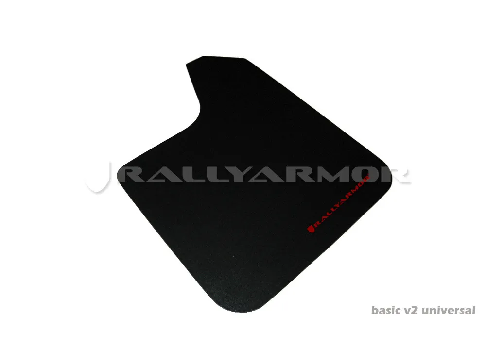 Universal no Hardware/No Brackets Included Black Mud Flap/Red Logo product image