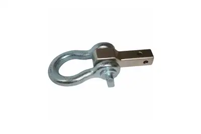 Bulldog Winch Big Dog Shackle 2x2 Inch Receiver Mount W/1-1/2 Inch Shackle Sliver Bulldog Winch