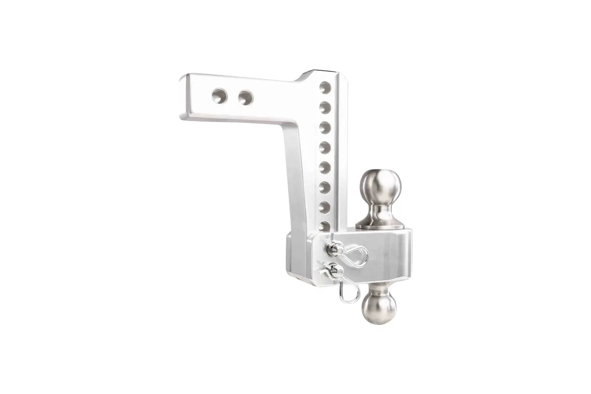 2.0" Aluminum Medium Duty Hitch 6" Drop/Rise w/ Stainless Steel Dual Ball product image
