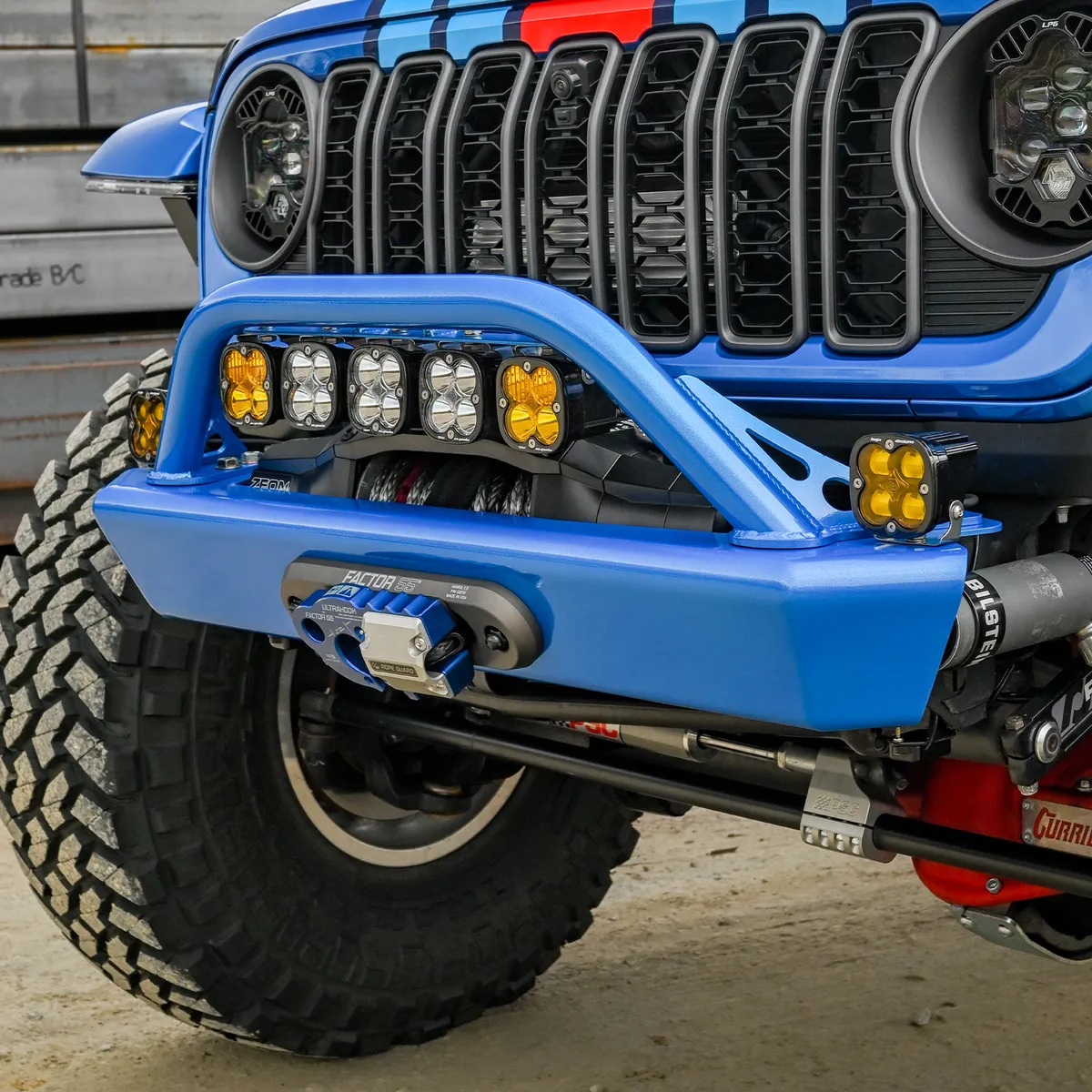 18c Wrangler Legacy Front Bumper With Hoop Raw product image