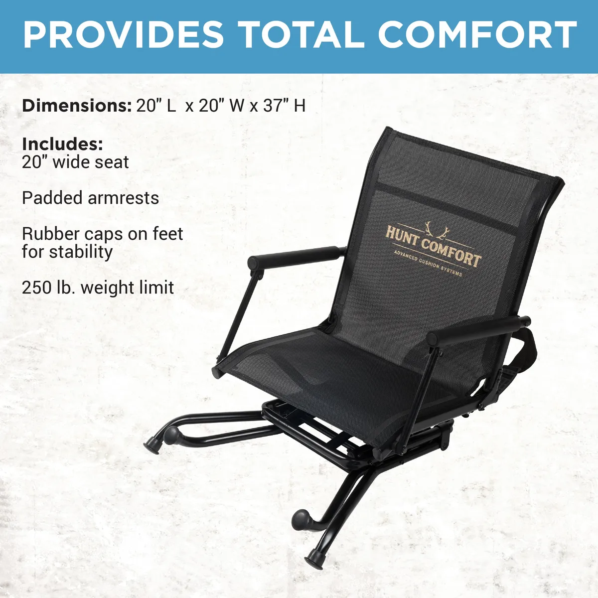 Hunt Comfort Mesh Lite Portable Hunting Chair product image