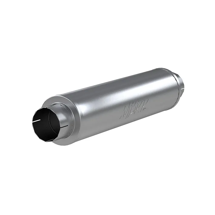 Armor Plus Muffler; 4 in. Inlet/Outlet Diameter; 6 in. x 24 in. Body; 30 in. Overall; T409 Stainless Steel; 4 in. Outlet Diameter Tip; product image