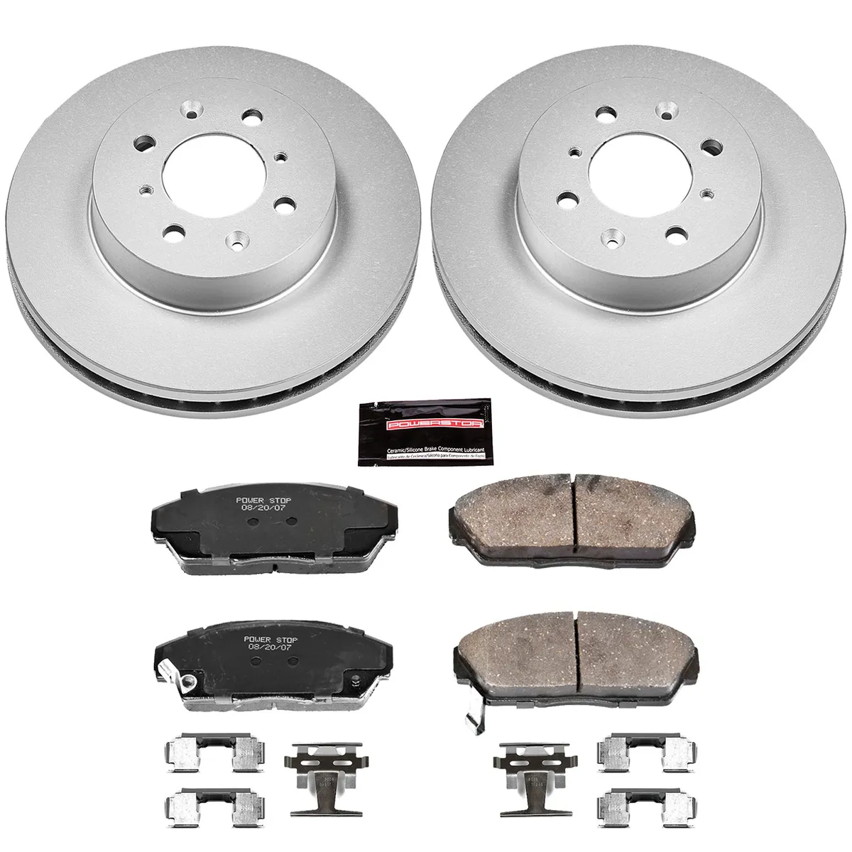 Z17 Geomet Coated Rotor Kit: Genuine Geomet Fully Coated Rotors; Ceramic Pads W/Hardware product image