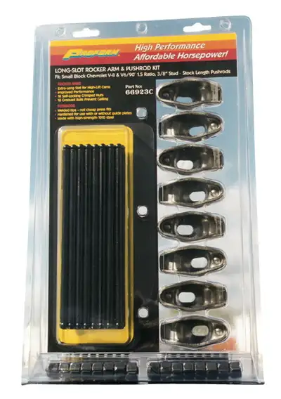 Proform Eng Rocker Arm And Push Rod Kit Long Slot Style 1.5 Ratio 3/8 Stud SB Chevy Proform