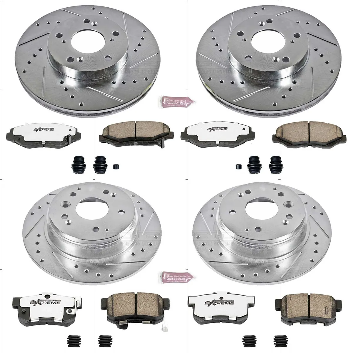 Z26 Street Warrior Upgrade Kit: Drilled/Slotted Rotors; Carbon-Fiber Ceramic Pads W/Hardware product image