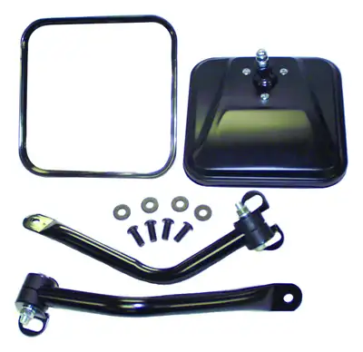 Crown Automotive Jeep Replacement RT Off-Road - Metal Black Mirror Kit