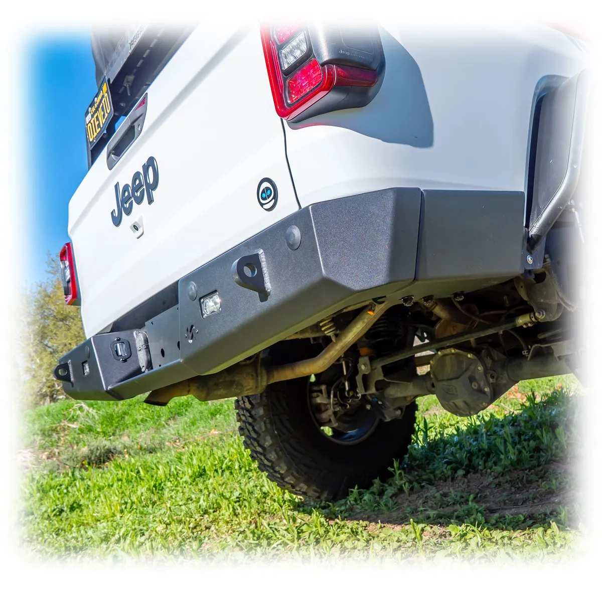 Turn Offroad Rear Bumper w/ Frame Mounted Rock Slider Wings - JT product image