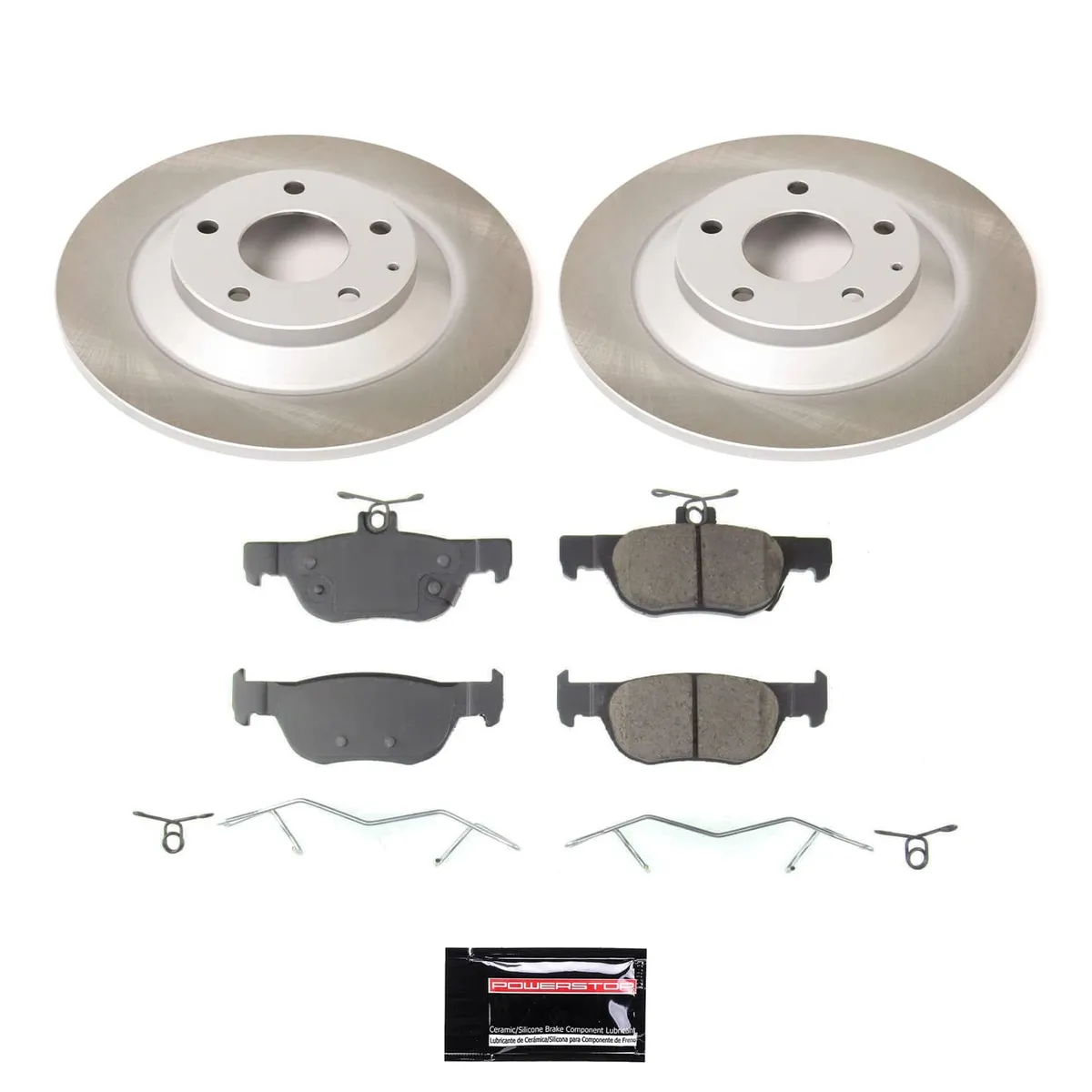 Z17 Semi Coated Rotor Kit: Coated Rotors; Ceramic Pads W/Hardware product image