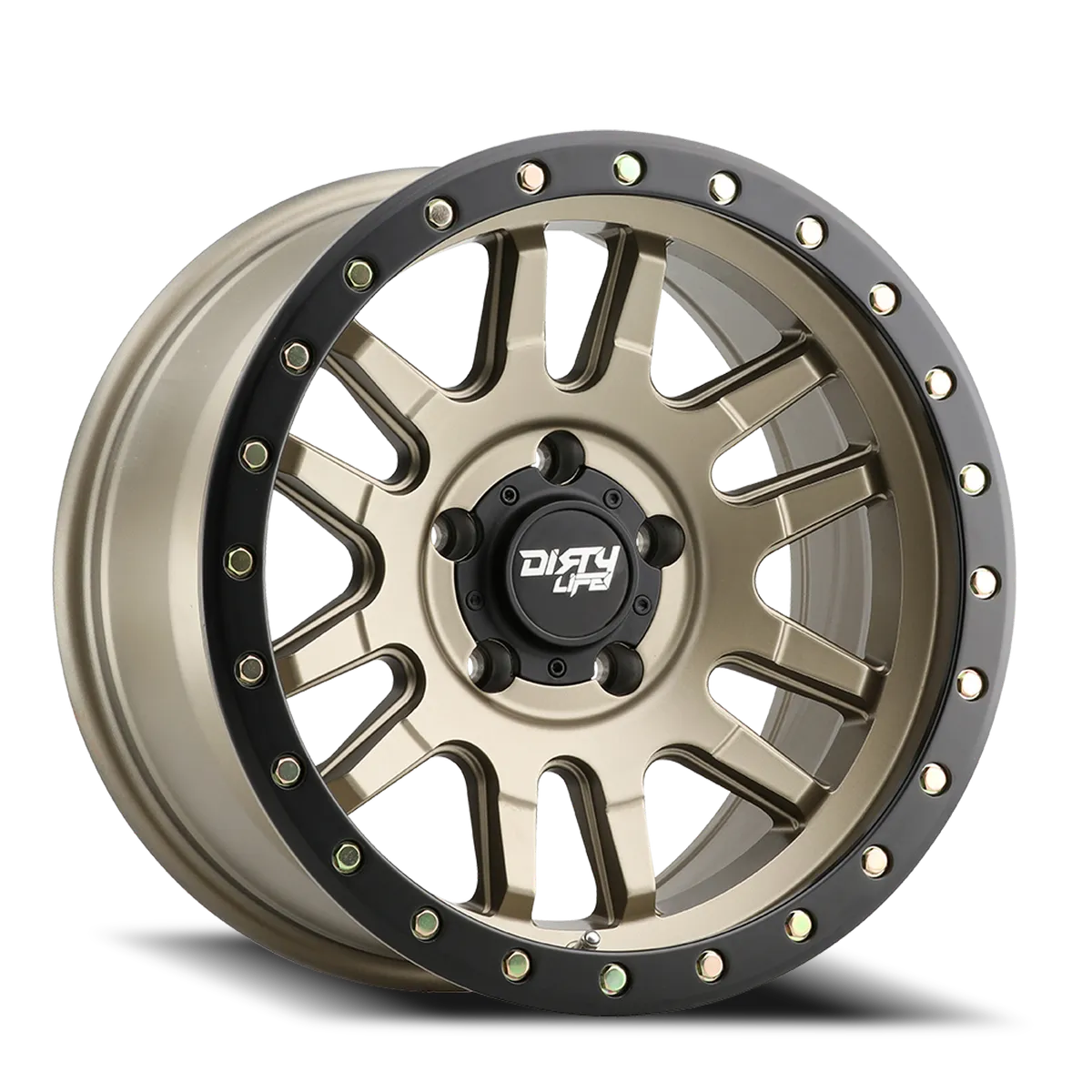 Dirty Life 9309 Canyon Pro Series Wheel, 17x9 5x5 -12MM - Satin Gold - JT/JL/JK product image