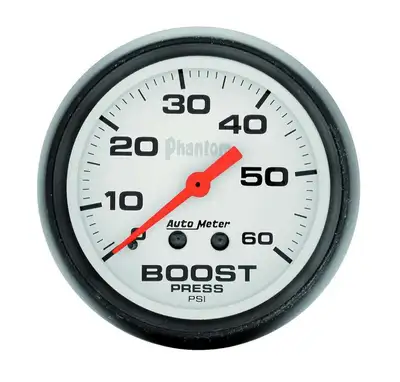 AutoMeter Gauge, Boost, 2 1/16", 60psi, Mechanical, Phantom
