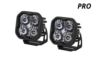 Diode Dynamics Diode Dynamics SS3 White Pro LED Pod Pair, Flood - Amber