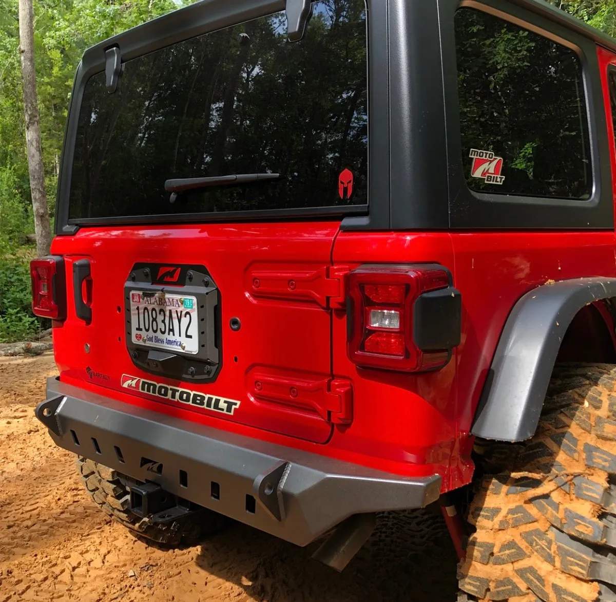 Motobilt Crusher Rear Bumper - Bare Steel - JL product image
