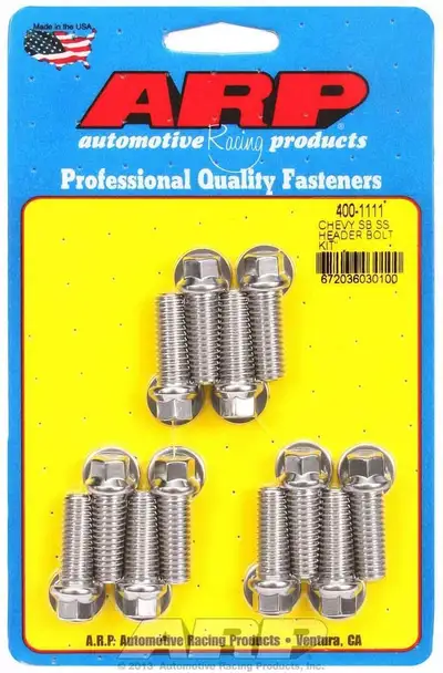 ARP Auto Racing S/S Header Bolt Kit - 3/8 x 1.00 UHL (12)