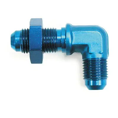 SpeedFx -8an 90 Degree Bulkhead Flare - Blu