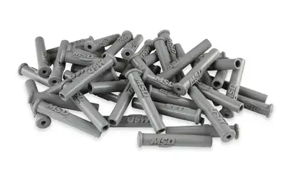 MSD Spark Plug Boot Straight Gray Silicone 50pk