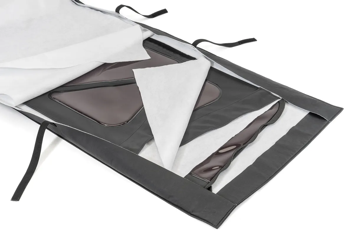Jeep Soft Top Window Protection Roll For 76-18 Jeep CJ, YJ, TJ & JK Wrangler Black Diamond MasterTop product image