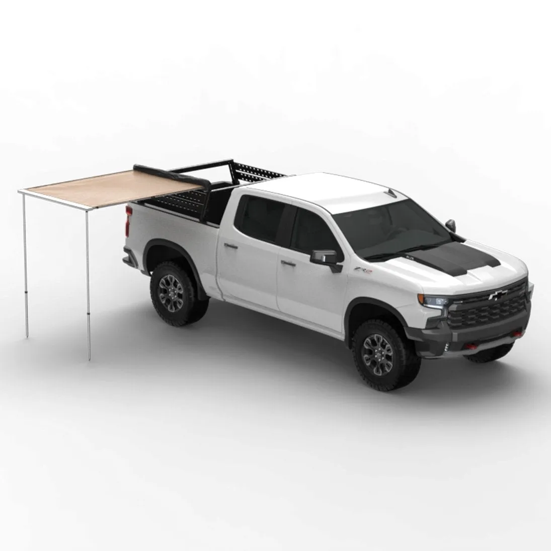 Truck or Car Awning, 4.5x6 Feet, Poly-Cotton Ripstop Fabric, Tan product image