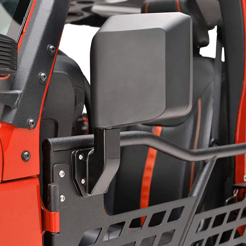 Jeep Half Tube Doors with Side View Mirror for 2007-2018 Wrangler JK JKU | Beast Style product image